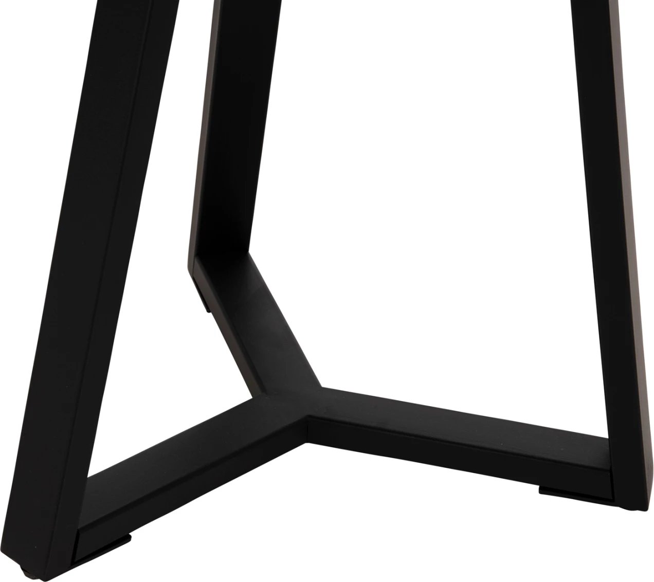 Sipërfaqe tavoline anësore FH9587.01 MDF mermer i zi-bazë metalike e zezë Φ45x55Hcm