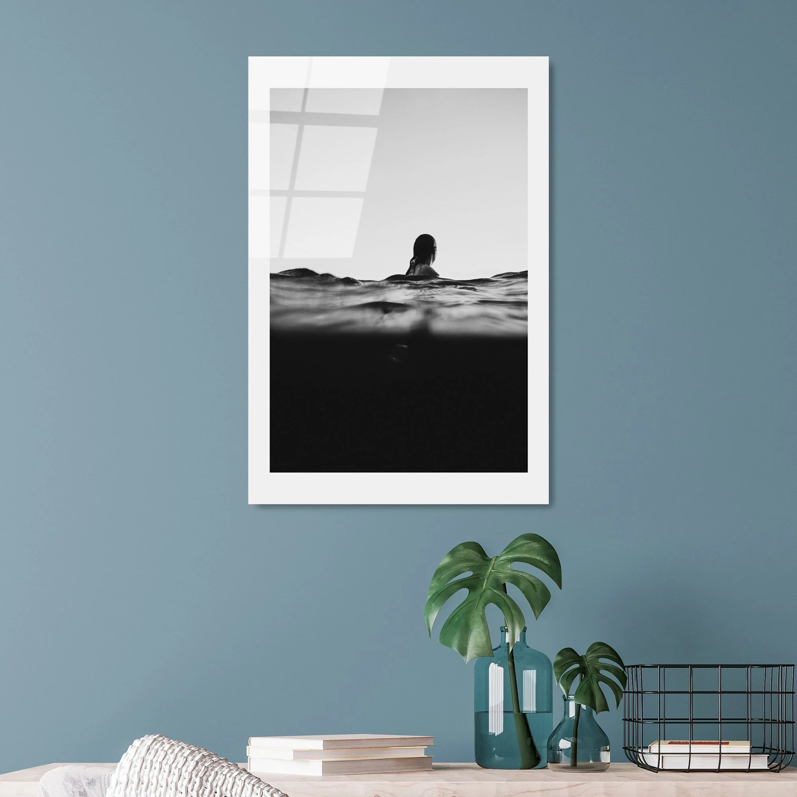 Pikturë dekorative prej xhami të temperuar, Wallity, UV-989, 30x45cm