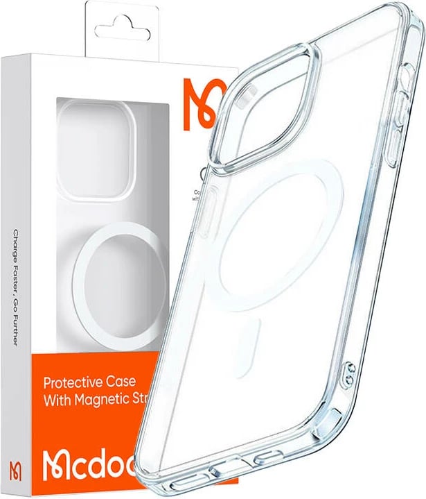 Mbështjellës magnetik Mcdodo Crystal për iPhone 14 Pro Max, transparent