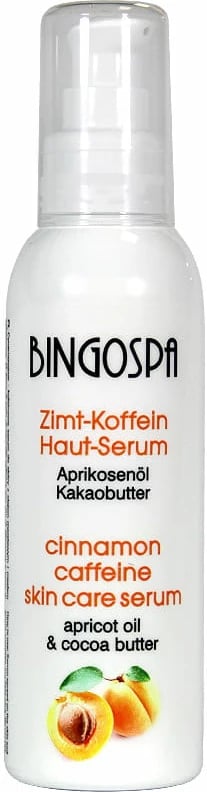 Serum për trup për femra BingoSpa Kanellë-Kafeinë me Vaj Kajsie dhe Gjalpë Kakao, 135g