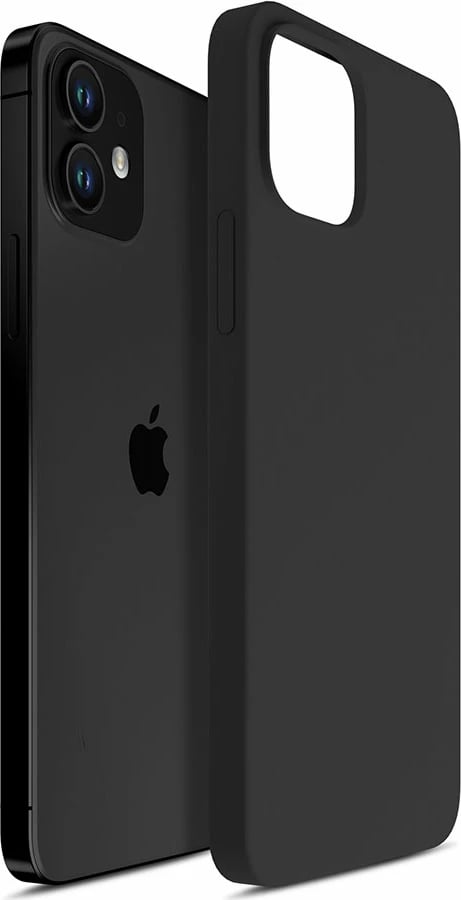 Mbështjellës silikon për celular 3mk Protection për iPhone 12 mini, i zi