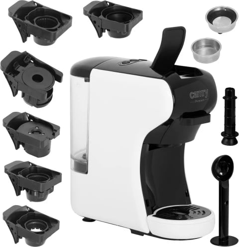 Makineri kafeje me kapsula, Camry, CR 4414, 19 bar, 0.6L, 1450W, e zezë/bardhë