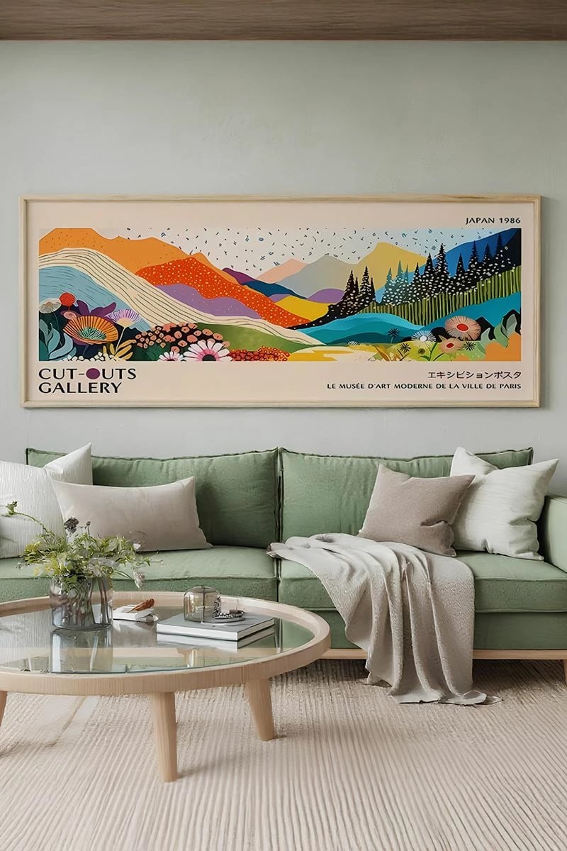 Pikturë dekorative me kornizë, Wallity, Artsmdfyty2-3370, shumëngjyrëshe, 33x70cm