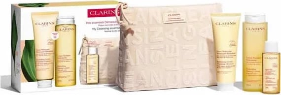 Set për kujdesin e fytyrës Clarins Hydrating Gentle Foaming Cleanser, uniseks, 4 copë, 125ml