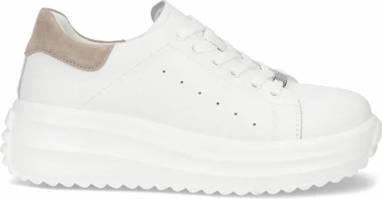 Këpucë platforme për femra Filippo, të bardha