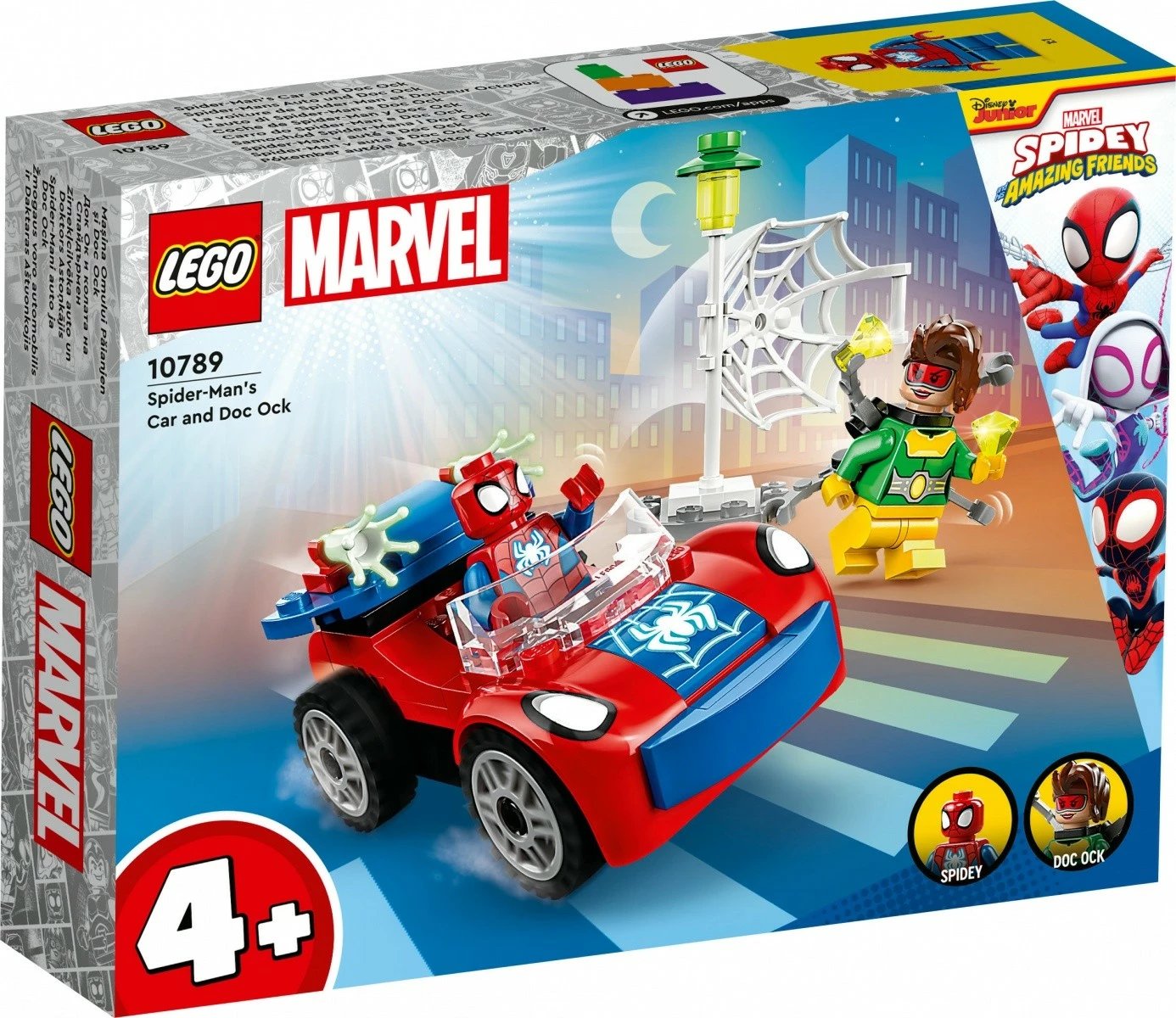 Set LEGO Marvel Super Heroes 10789, Makina e Spider-Man dhe Doc Ock, 48 pjesë, për fëmijë, plastikë