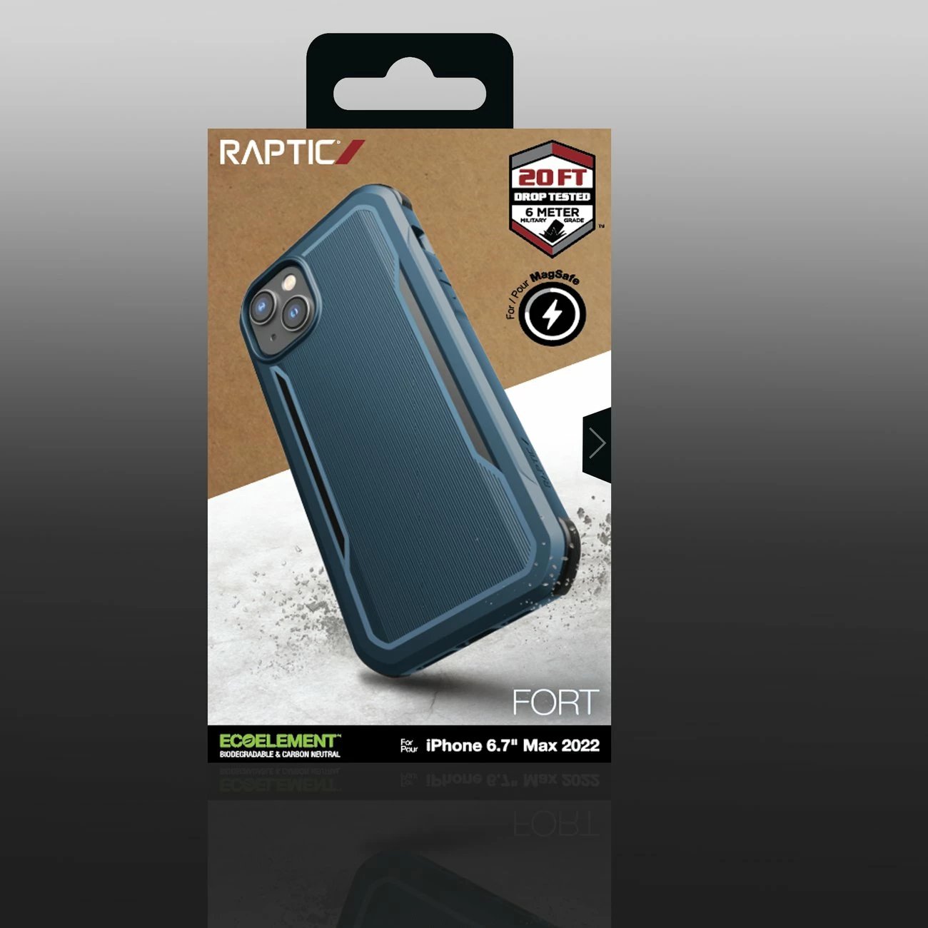 Mbështjellës Raptic X-Doria Fort për iPhone 14 Plus, MagSafe, Blu