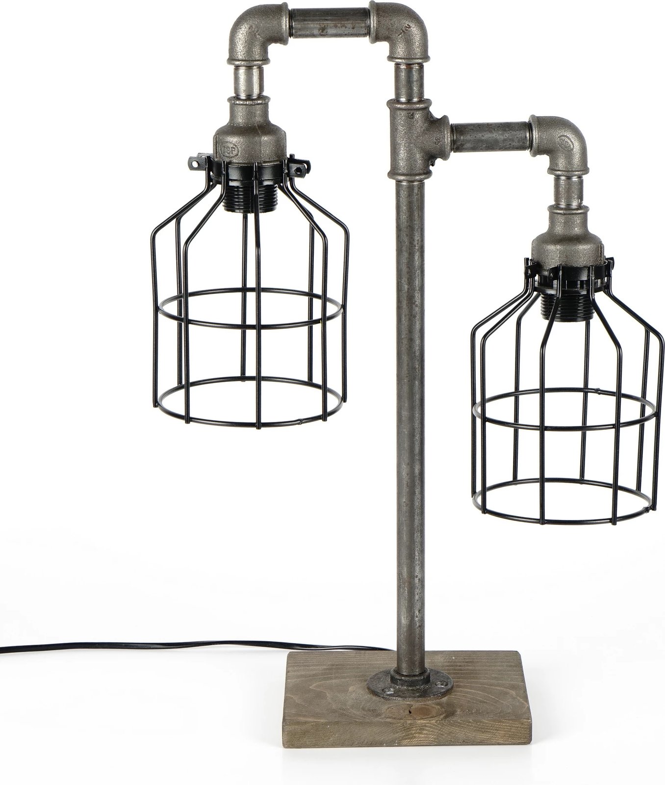 Llambë tavoline Opviq, Pp112, ngjyrë e zezë, dizajn industrial, 40x56x17cm