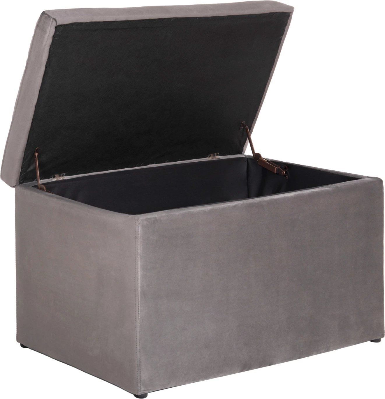 Karrige për bar me hapësirë ruajtjeje PUNK FH279.11, kadife gri, 90x50x50H cm