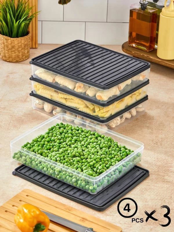 Set kuti për organizim (12 copë), ngjyrë antracit, VITABOX 2.8L