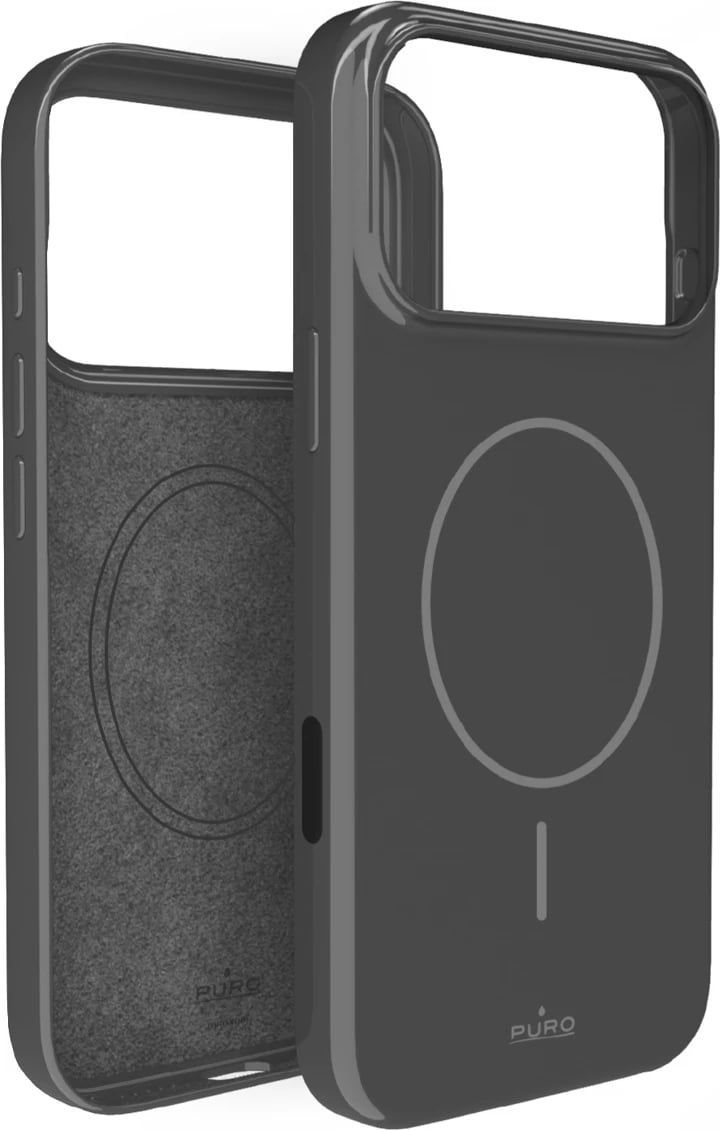 Mbështjellës Puro Pulse për iPhone 17 Pro Max, polikarbonat, gri