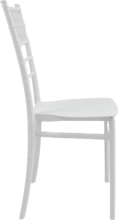 Karrige Tiffany I, polipropilen, ngjyrë e bardhë, 38.5x46.5x87cm