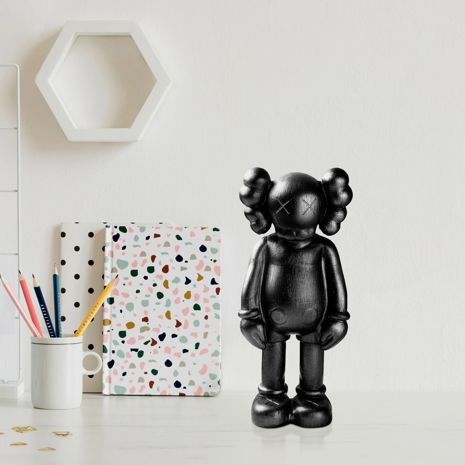 Objekt dekorativ Aberto Design, Yak-051-C, ngjyrë e zezë