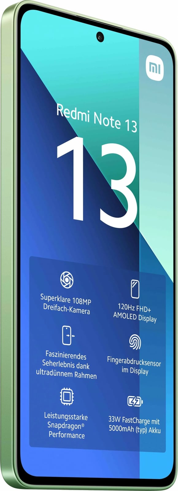 Celular Xiaomi Redmi Note 13, 6.67", 6+128GB, i gjelbër