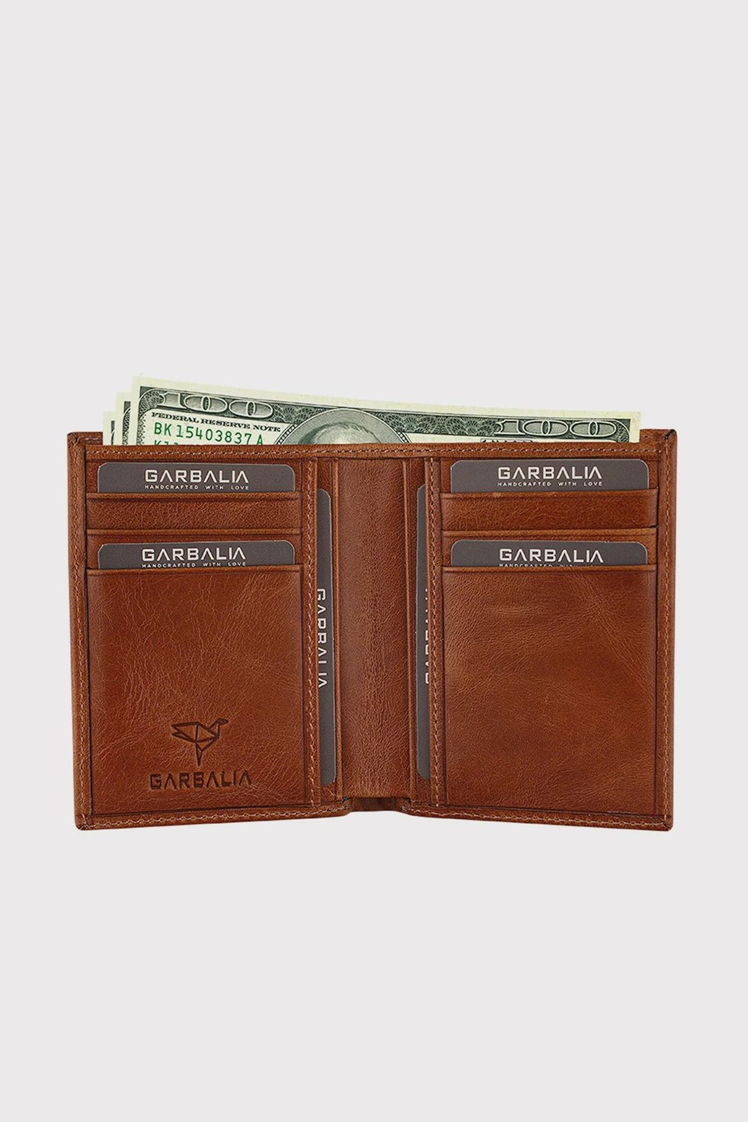 Mbajtës kartelash lëkure, ngjyrë tan, Zoozie Bags, Utah