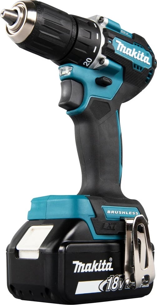 Makineri shpimi Makita DDF487Z, 18V, Li-Ion, 1.3cm, turkuaz