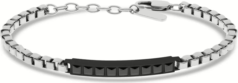 Byzylyk LIU-JO MLJ493, unisex, argjendtë me të zezë