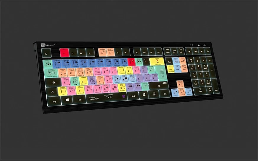 Tastierë LogicKeyboard Astra 2 Adobe Premiere Pro CC DE (PC)
