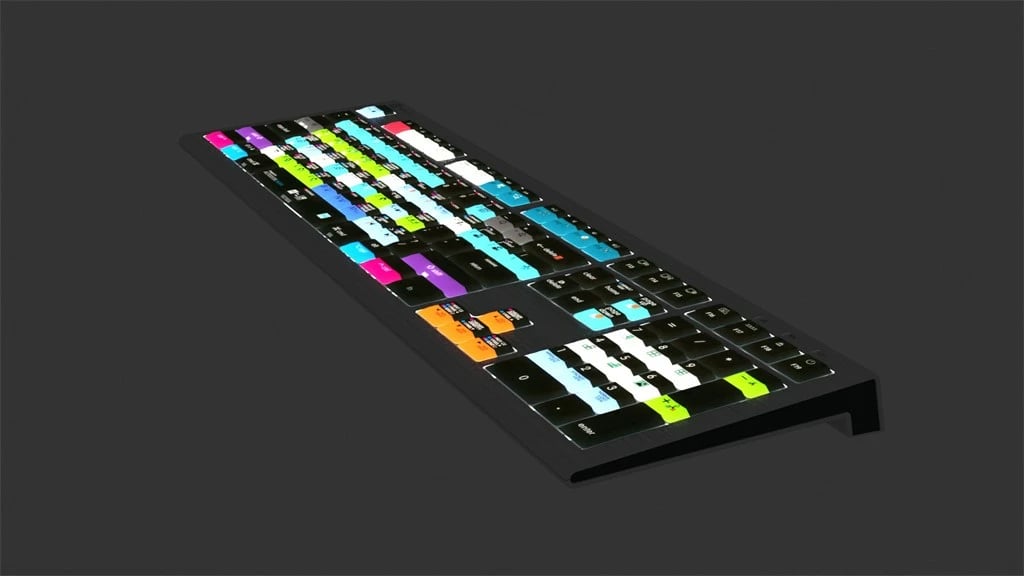 Tastierë LogicKeyboard Astra 2 Classic DE për Mac, Avid Media Composer, me taste të ngjyrosura