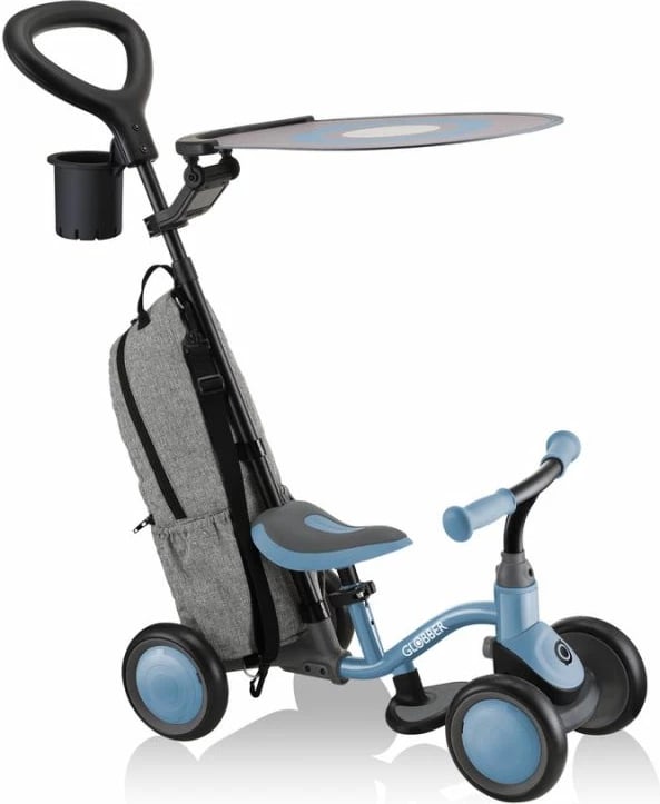 Bicikletë multifunksionale për fëmijë Globber, modeli Learning Bike 3in1 Deluxe, ngjyrë blu hiri Bicikletë multifunksionale për fëmijë Globber, modeli Learning Bike 3in1 Deluxe, ngjyrë blu hiri