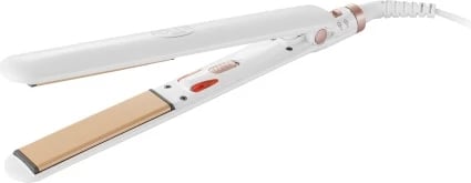 Drejtues flokësh, Adler, AD 2317, pllaka qeramike lundruese 25x90mm, 200°C, 35W, e bardhë/ari rozë