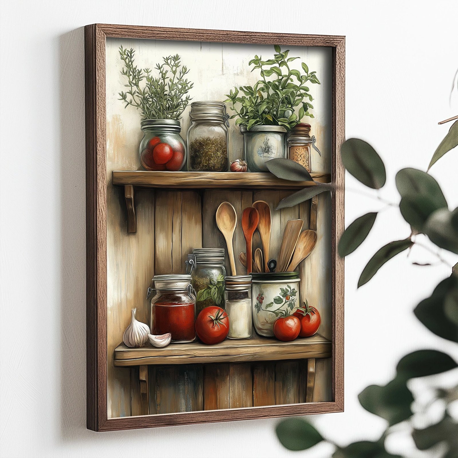 Pikturë dekorative me kornizë MDF, Wallity, shumëngjyrëshe, TUN118-L, 35x47x2 cm