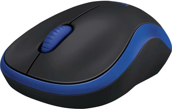 Maus wireless Logitech M185 (910-002236) USB, blu e zezë