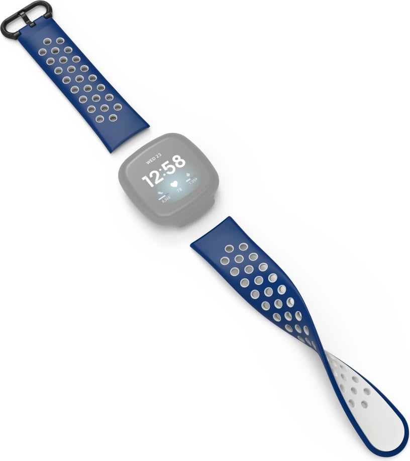 Rrip Hama për FitBit Versa 3, 4, Sense, Sense 2, i kaltër i errët