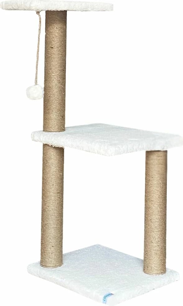 Dru për gërvishtje për mace, Tina 1, i bardhë