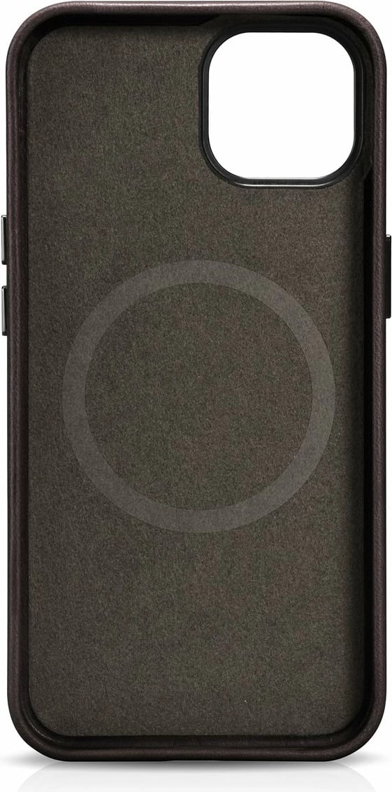 Mbështjellës iCarer Oil Wax Premium Leather me MagSafe për iPhone 14, Kafe