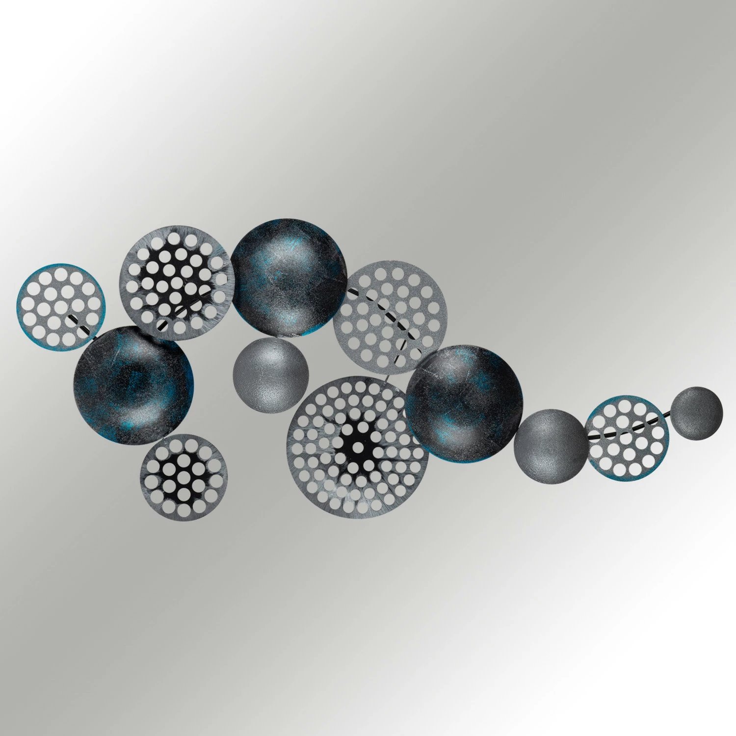 Aksesor dekorativ metalik për mur, Wallity Bronte, CH103-4