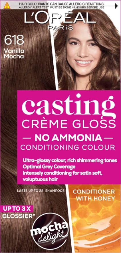 Ngjyrë për flokë Loreal Casting, 618 Vanilla Mocha 48 ml