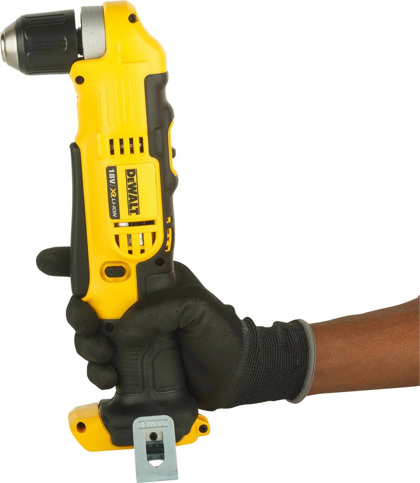 Makineri shpimi këndore DeWALT DCD740NT-XJ, 18V, 1.5Ah, pa çelës, zi/verdhe