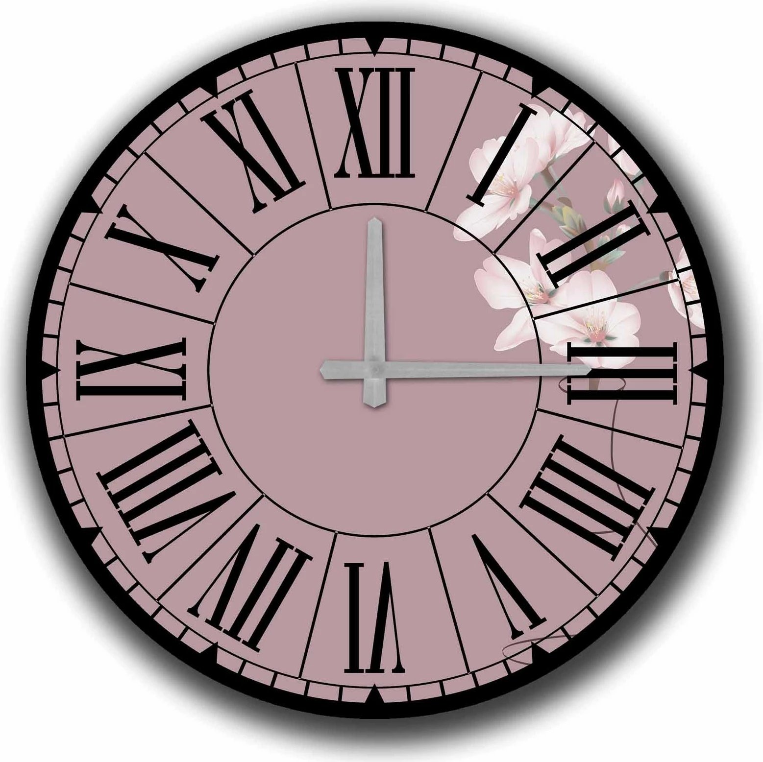 Orë muri dekorative MDF, shumëngjyrëshe, 50cm, 5050MS-059