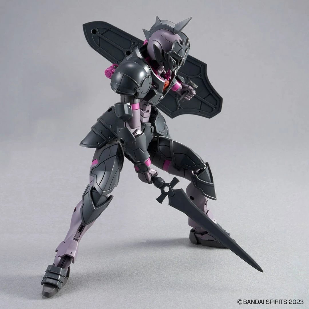Figurë koleksionuese Bandai 30MF Rosan Knight, model ndërtimi, gri
