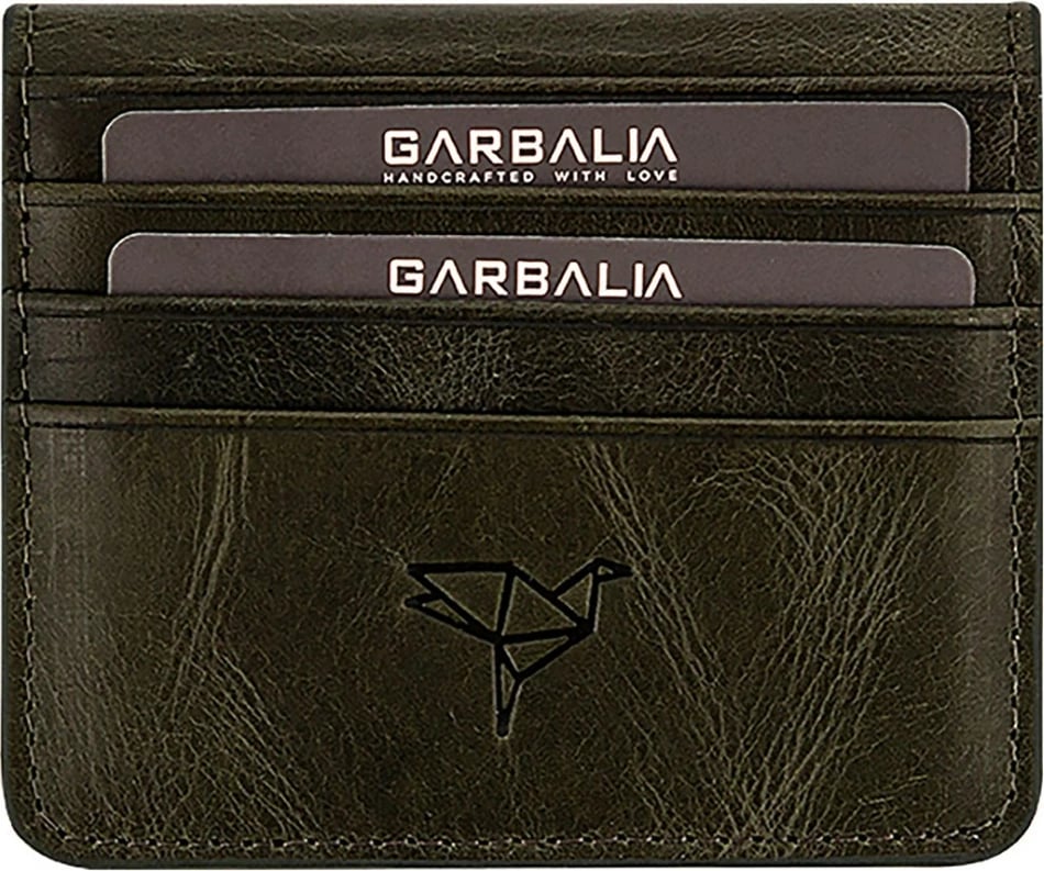 Portofol për burra, lëkurë origjinale, ngjyrë e gjelbër, Regina