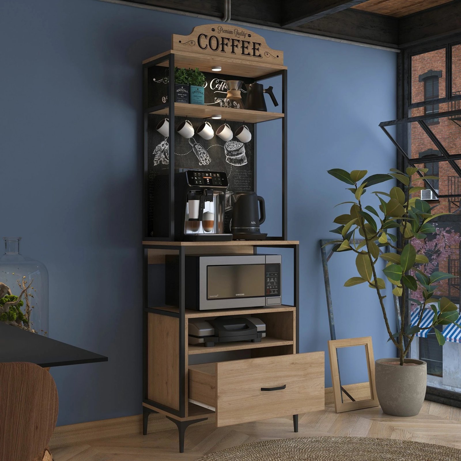 Dollap multifunksional Hanah Home, JE154 - 3130, ngjyrë arre