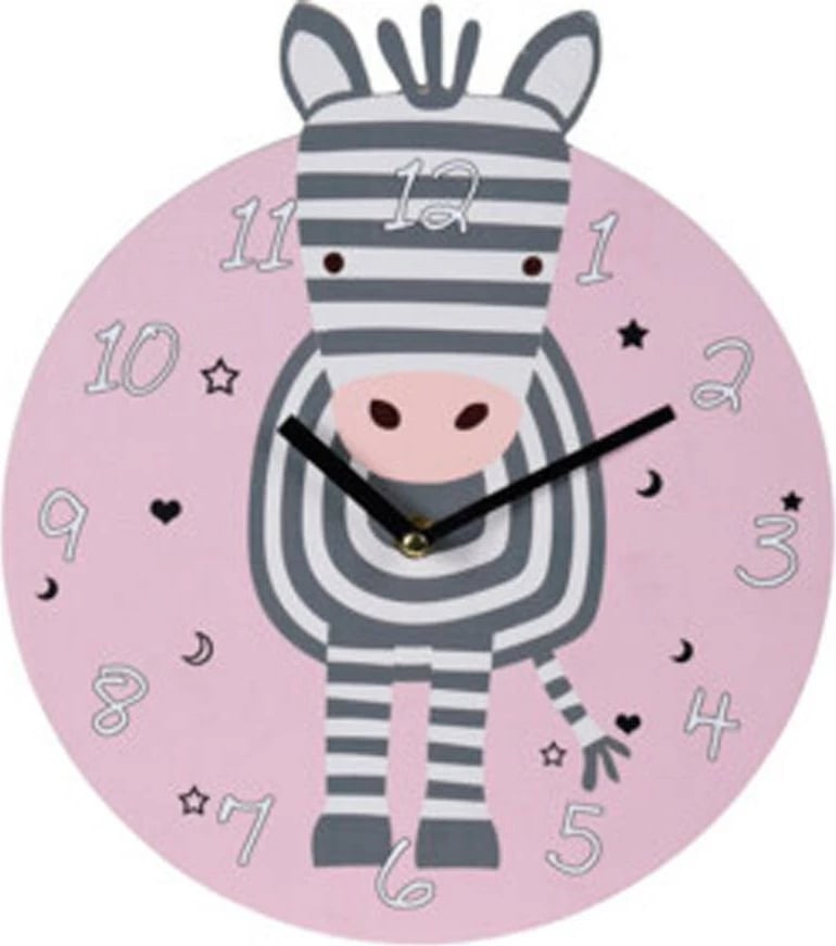 Orë muri KOOPMAN Zebra Ø26cm