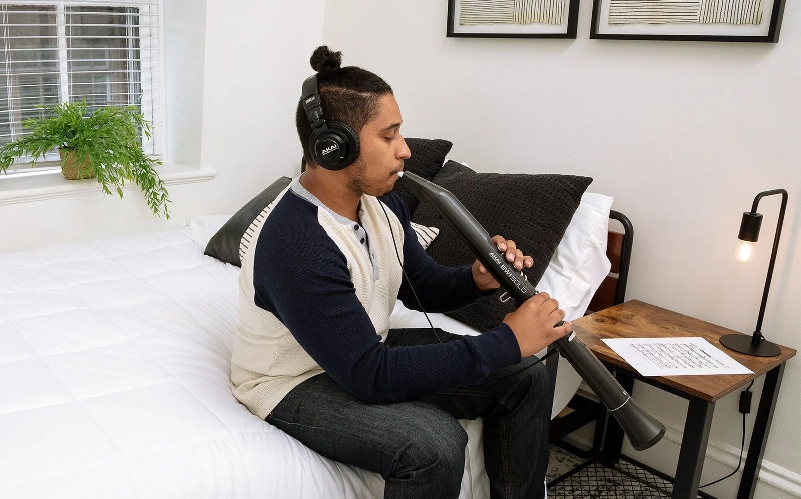 Instrument Frymor Elektronik AKAI EWI SOLO, USB MIDI, Ngjyrë e Zezë