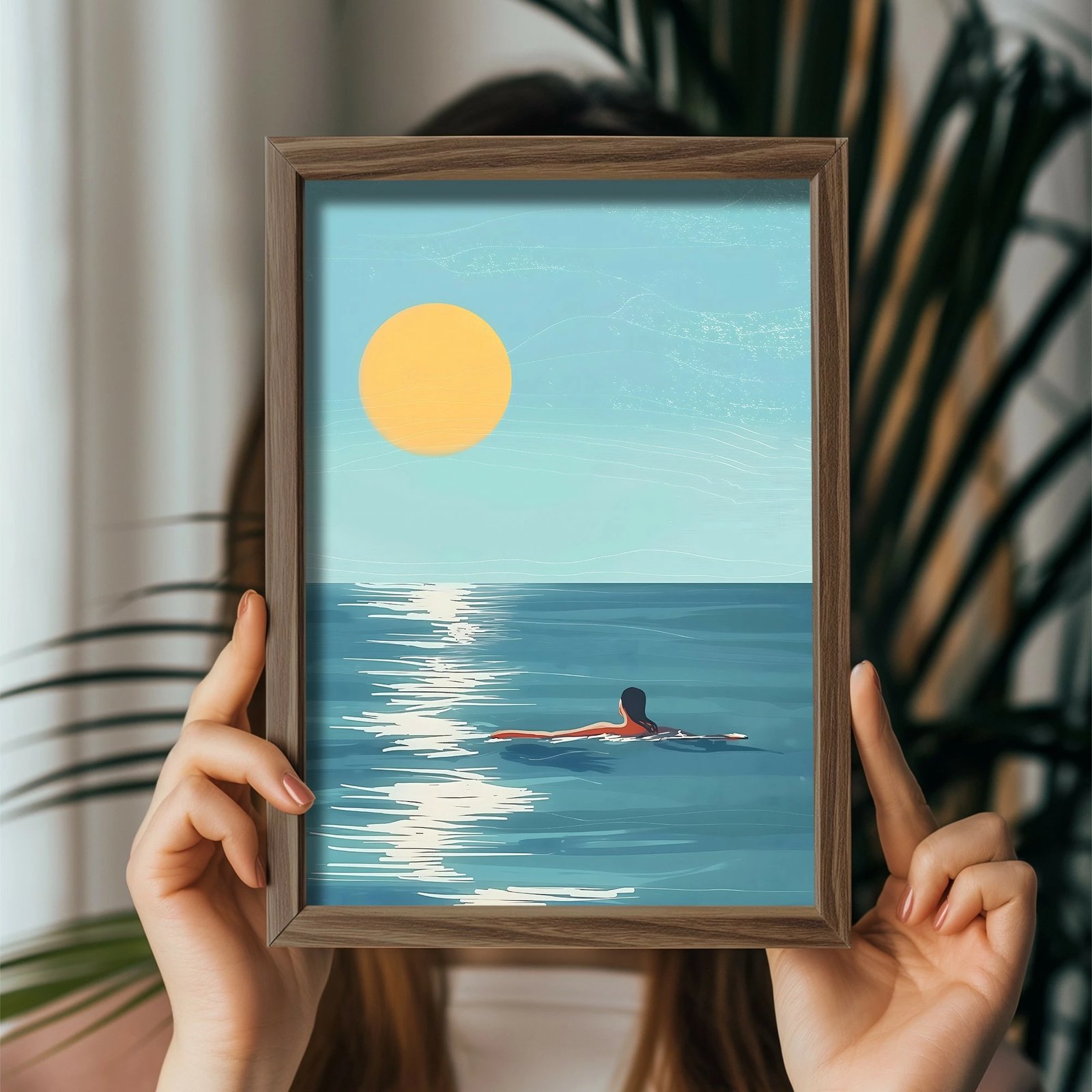 Pikturë dekorative me kornizë MDF, shumëngjyrëshe, Wallity, GE101-L, 35x47x3.5cm