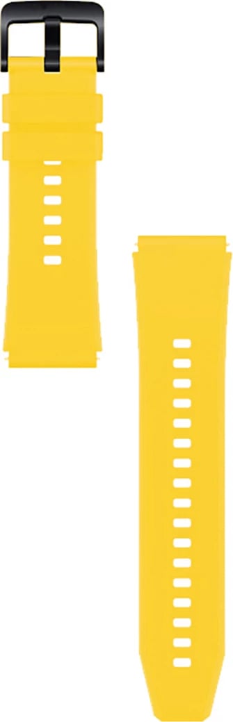 Rrip silikoni për orë Huawei Hurtel, për Watch GT 2/3/4/2 Pro/3 Pro/4 Pro/GT 2e 46mm, e verdhë