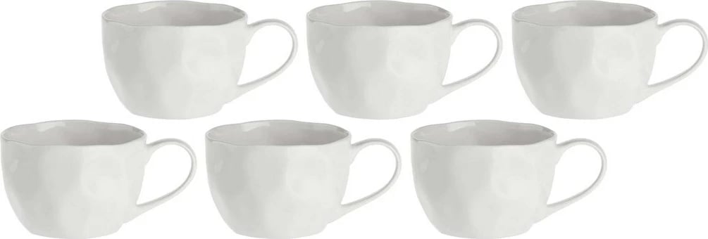 Set filxhanë mëngjesi LA PORCELLANA BIANCA Lunia 420 ml, 6 copë, Bardhë