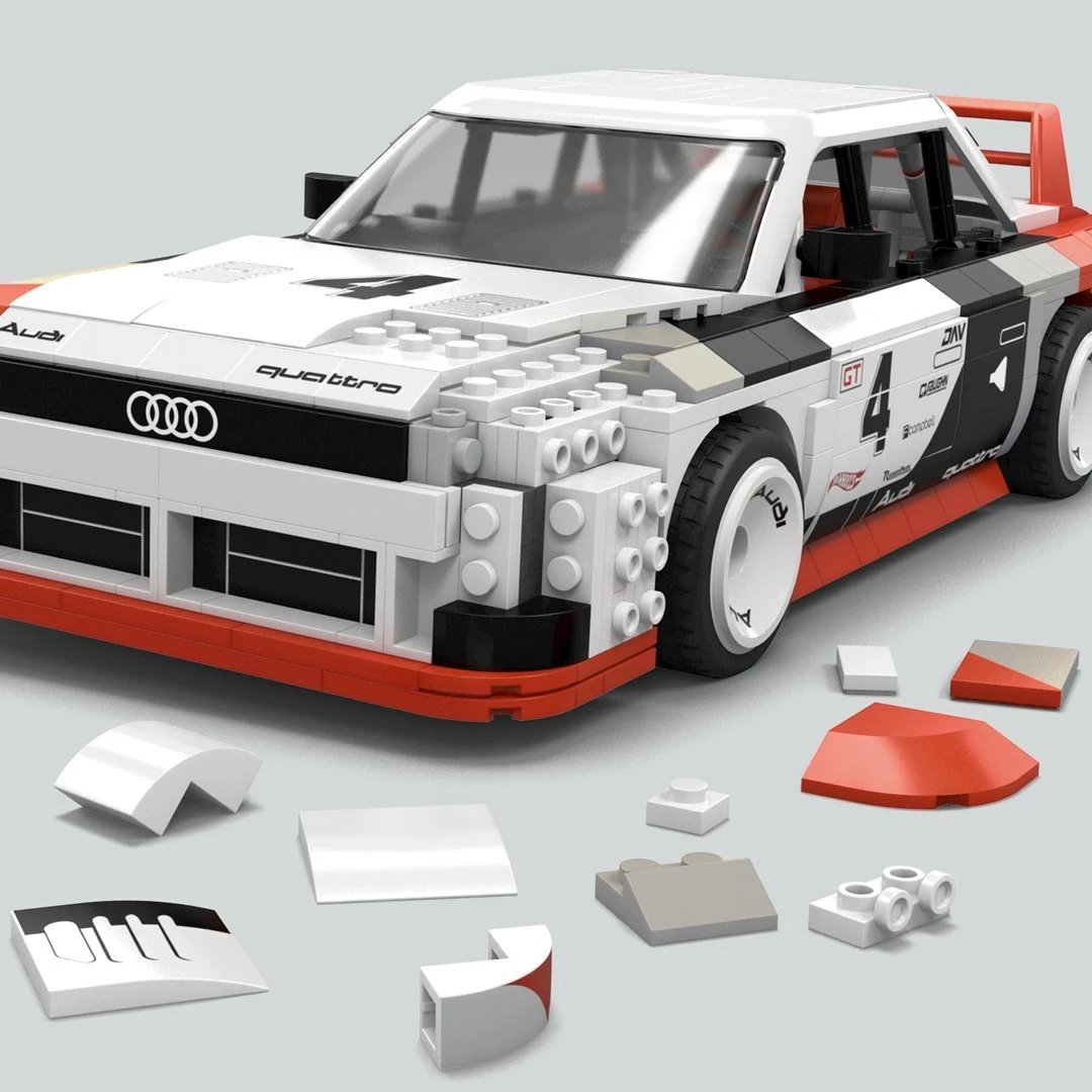 Set ndërtimi MEGA Hot Wheels Audi 90 Quattro IMSA GTO, Multingjyrësh