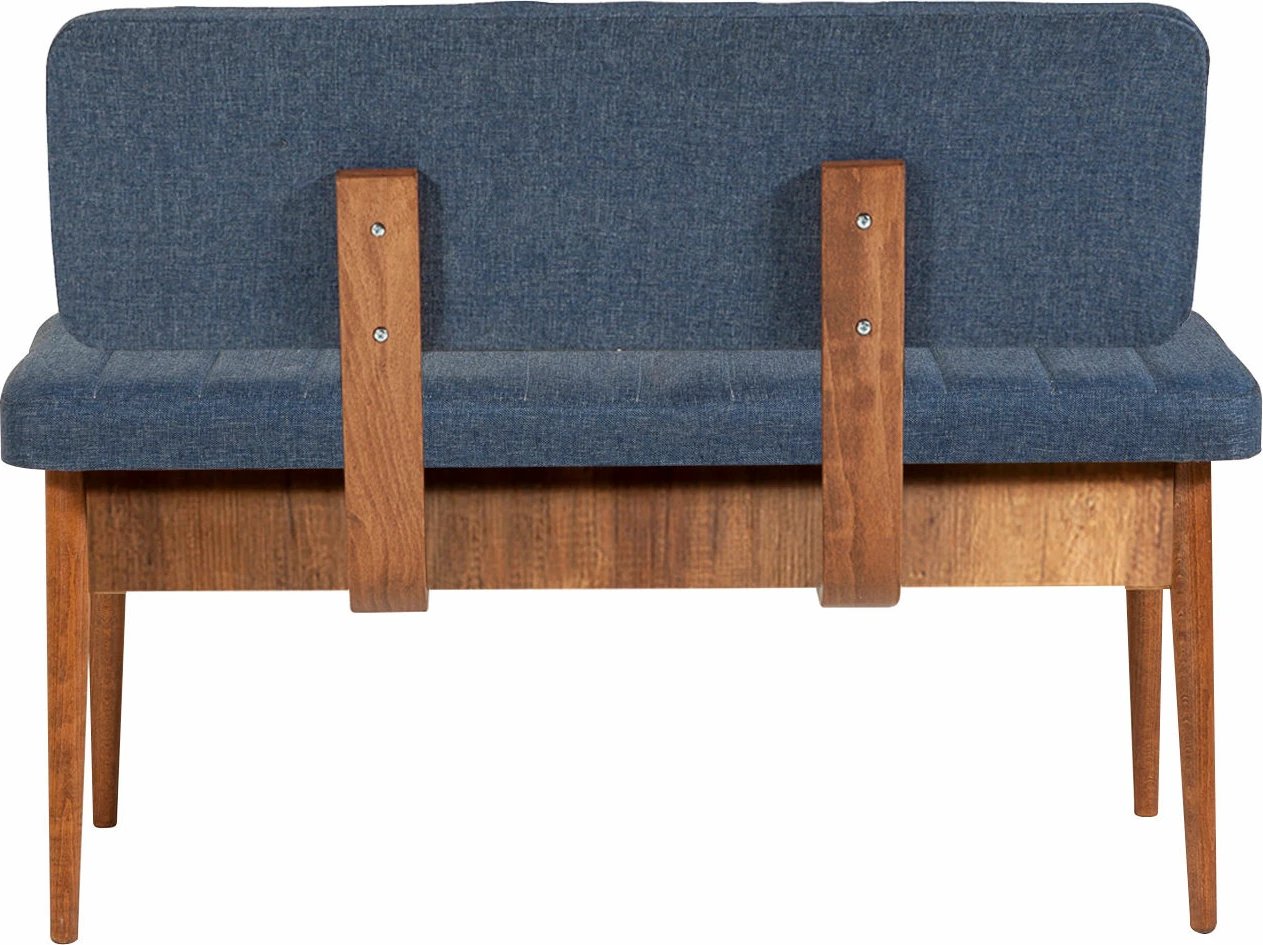 Bank Hanah Home, Vina, ngjyrë dru arre, blu e errët