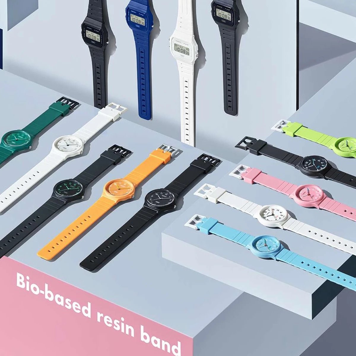 Orë dore CASIO COLLECTION SERIE POP unisex, e bardhë