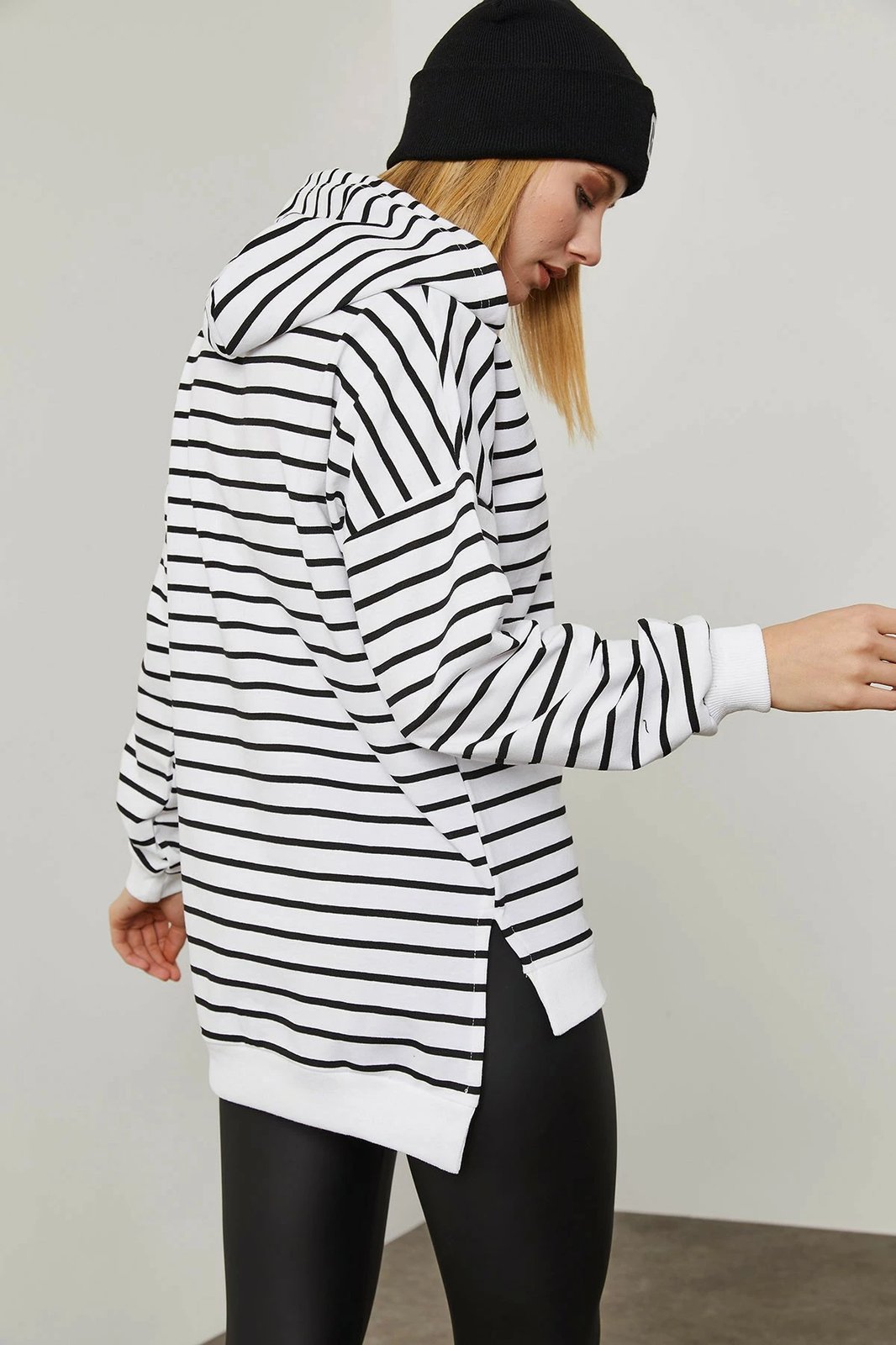 Bluze e trashë për gra, Jumeon, X2014, e zezë, e bardhë