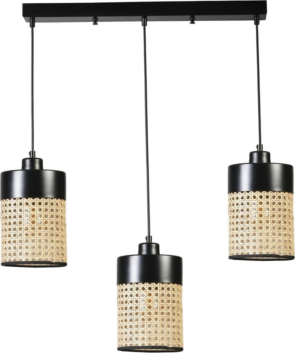 Llambë tavani Opviq Zeus, 3 pjesë, ratan e zezë