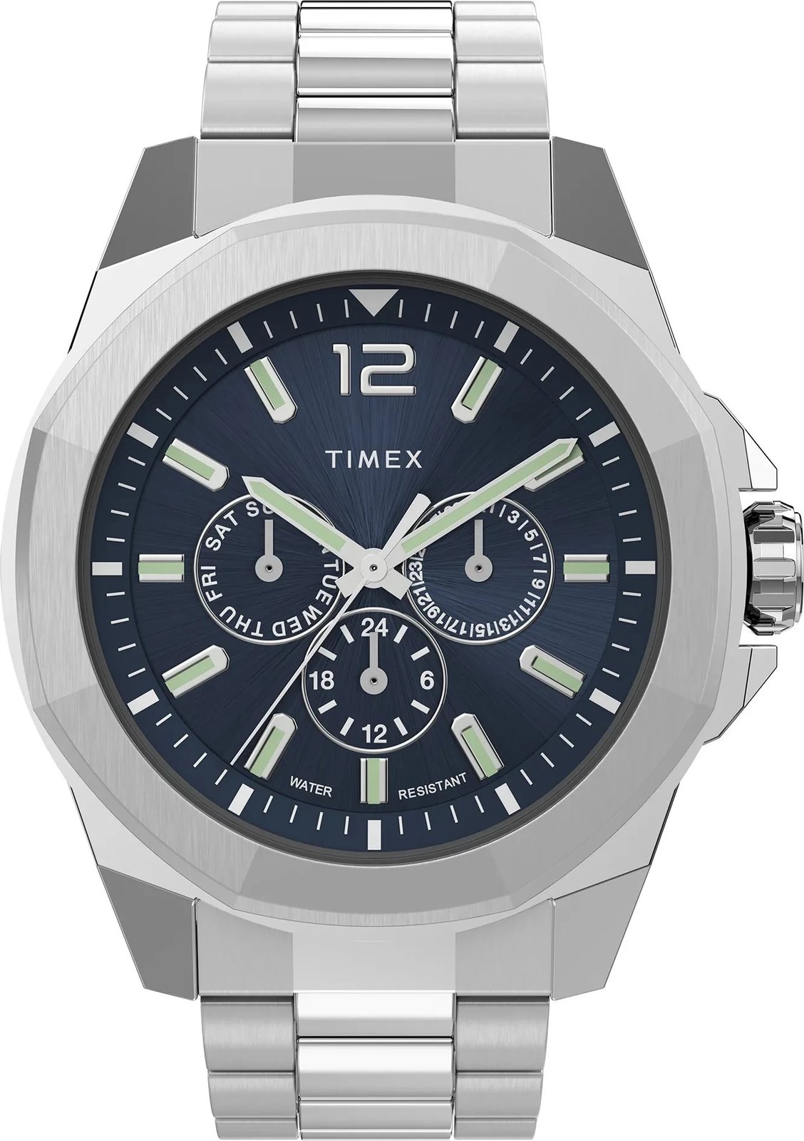 Orë dore për meshkuj TIMEX ESSEX AVENUE, argjendtë