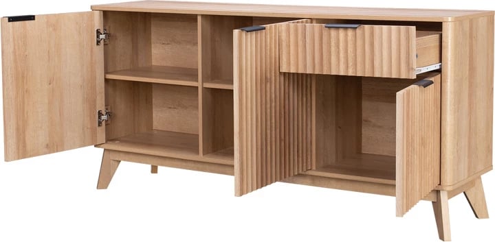 Bufe Hamea, MDF, ngjyrë natyrale, 150x39.5x73cm