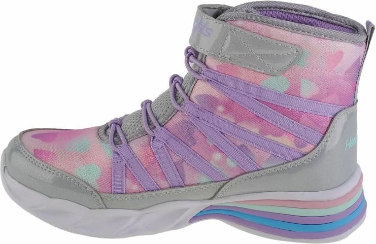 Këpucë fëmijësh Skechers, argjendi